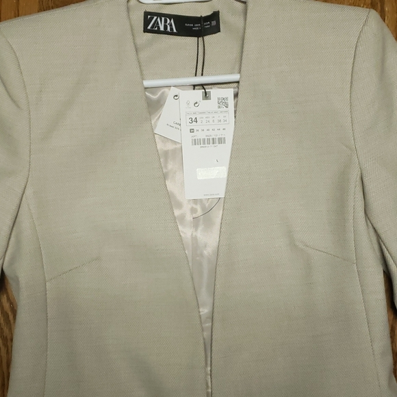 NWT zara tailored blazer - Picture 3 of 4